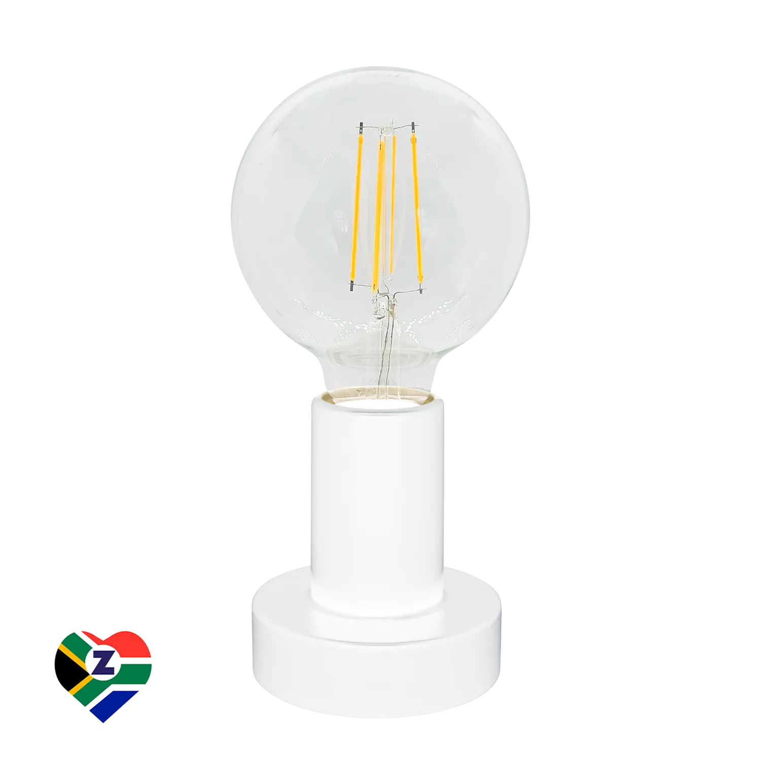 Zee White Resin Table Lamp